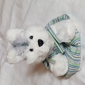GANZ Webkins Lil' Kinz Husky Dog Soft Plush Stuffed Animal With Dress Size Cute